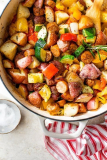Zomergroenten met Worst en Aardappel Koekenpan (One Pot)